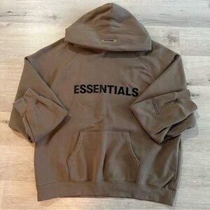 Fear of God Essentials Brown/Olive Green Hoodie